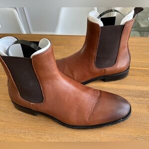 Steve Madden Adamo Brown Leather Chelsea Boots - Men’s Size 10